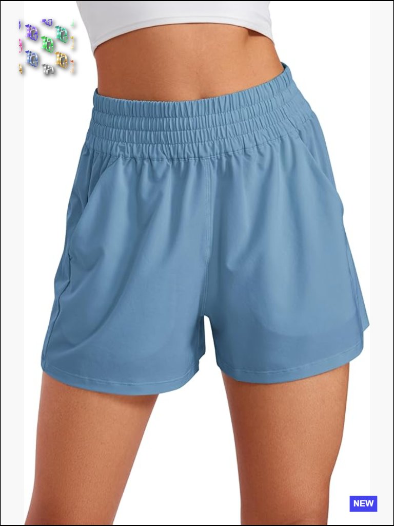 High Waisted Linerless Casual Shorts With Pockets Lounge Athletic Golf
